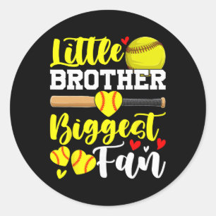 Sticker Rond Petit frère plus grand fan Softll, garçons Softll 