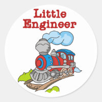 Petit ingénieur du train rouge et bleu
