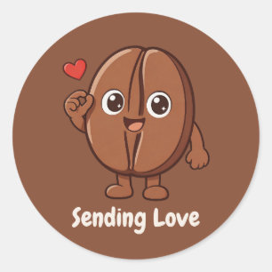 Sticker Rond Petit Kaka – Envoi d'amour