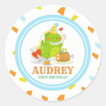 Petit Monster Green Dino Baby shower d'anniversair