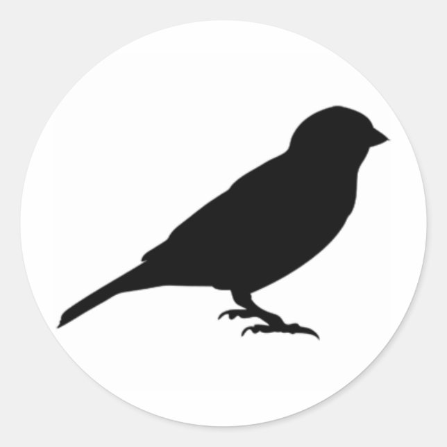 STICKER ROND PETIT OISEAU (Devant)
