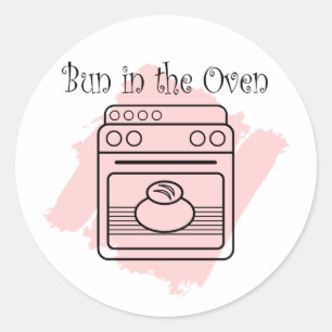 Sticker Rond Petit pain dans le four