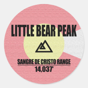 Sticker Rond Petit pic de l'ours