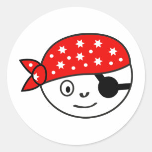 Sticker Rond Petit pirate