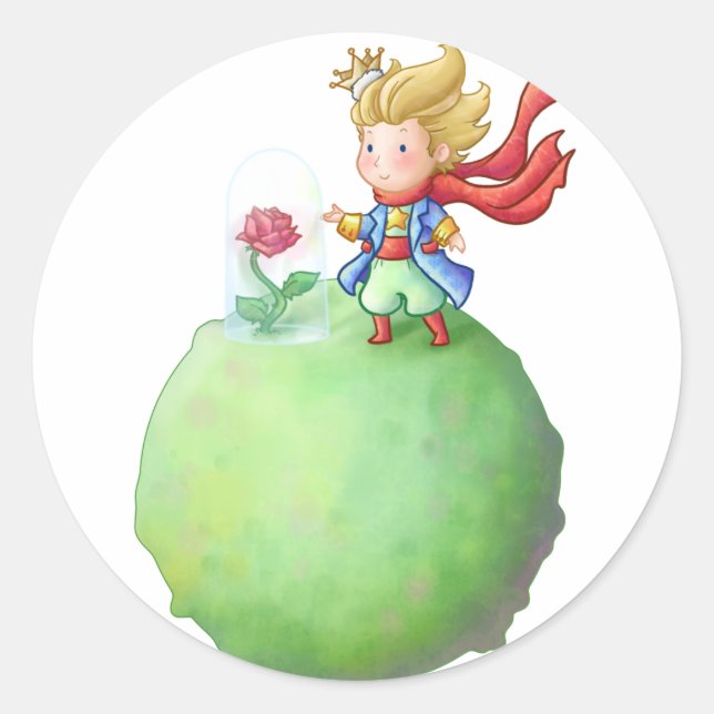 Sticker Rond Petit Prince (Devant)