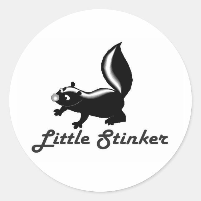 Sticker Rond petit puant (Devant)