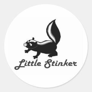 Sticker Rond petit puant