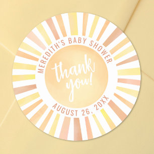 Sticker Rond Petit Rayon De Soleil Bébé Soleil Douche