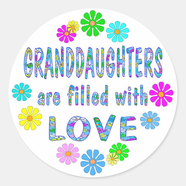 Sticker Rond Petite-fille (Devant)