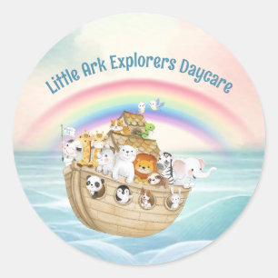 Sticker Rond Petite garderie d'enfants Entreprises Noah's Ark