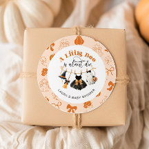Petite ligne de linge Bow Baby shower orange