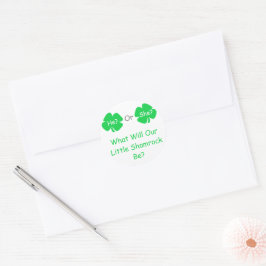 Sticker Rond Petite révélation Shamrock sur le genre