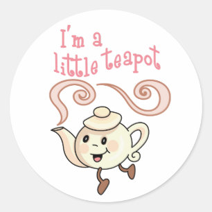 Sticker Rond Petite théière