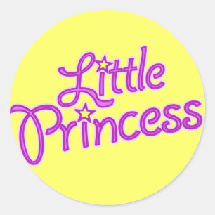 Sticker Rond petites collantes de princesse
