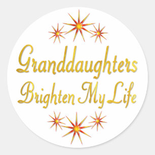 Sticker Rond Petites-Filles Éclairer Ma Vie