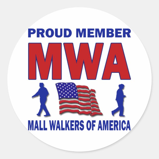 STICKER ROND PETITES MARCHEURS AMÉRICAINS (Devant)