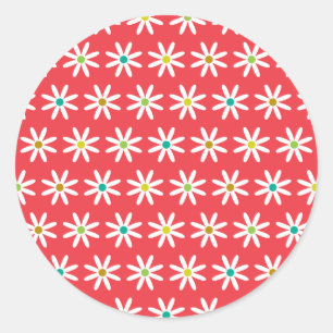 Sticker Rond Petits points de marguerite II