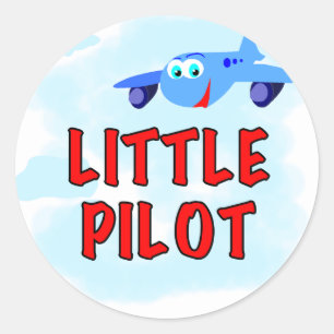 Sticker Rond Petits t-shirts et cadeaux pour pilotes