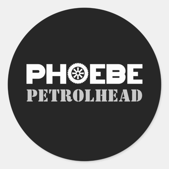 Sticker Rond Pétrolhead (Devant)
