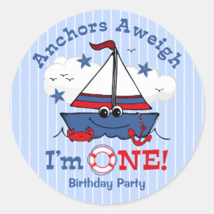 Sticker Rond Peu de ęr anniversaire de voilier