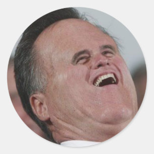 Sticker Rond Peu de visage, grands rires étouffés