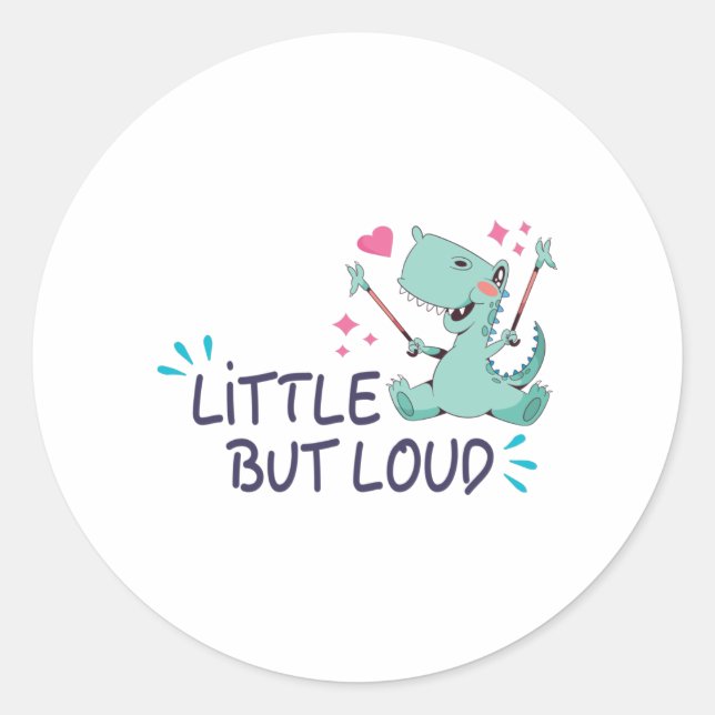 Sticker Rond Peu mais bruyant (Devant)