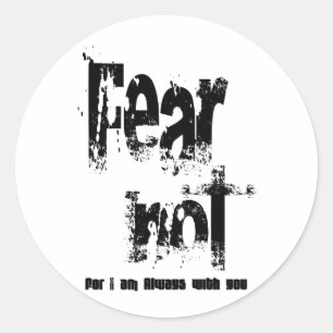Sticker Rond Peur non chrétien