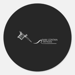 Sticker Rond Peut Contenir Enk Tattoo Artist Tattoo Studio