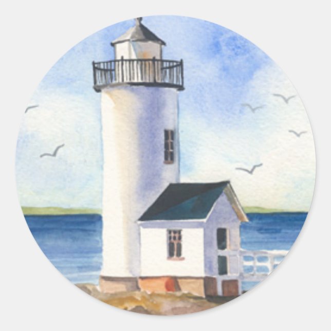 Sticker Rond Phare de Cape Anne (Devant)