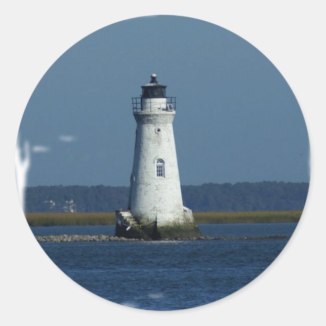 Sticker Rond Phare de Cockspur Island (Devant)