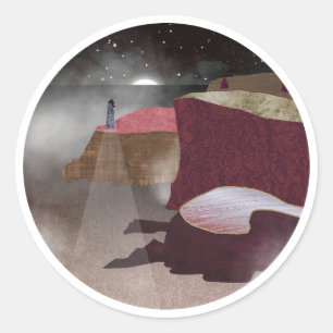 Sticker Rond Phare de Foggy