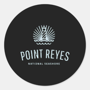 Sticker Rond Phare de Point Reyes San Francisco Californie