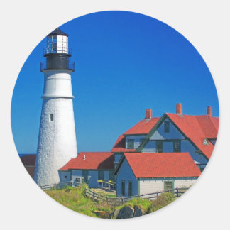 Sticker Rond Phare du Maine 5