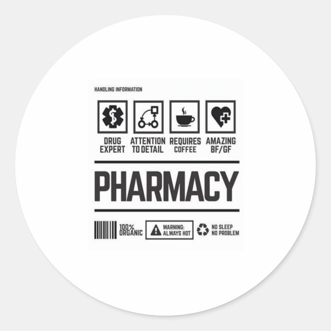 Sticker Rond pharmacie (Devant)