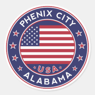 Sticker Rond Phenix, Alabama