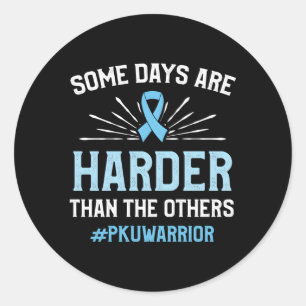 Sticker Rond Phenylcétonuria Pku Forte sensibilisation guerrièr