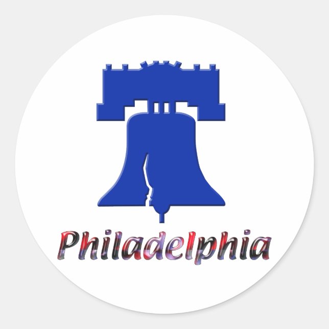 Sticker Rond Philadelphie Liberty Bell (Devant)