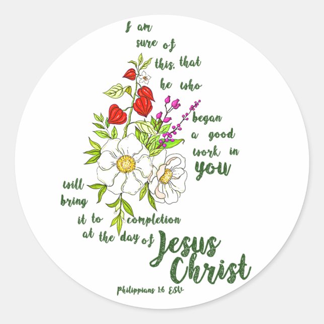Sticker Rond Philippiens 1:6 (Devant)