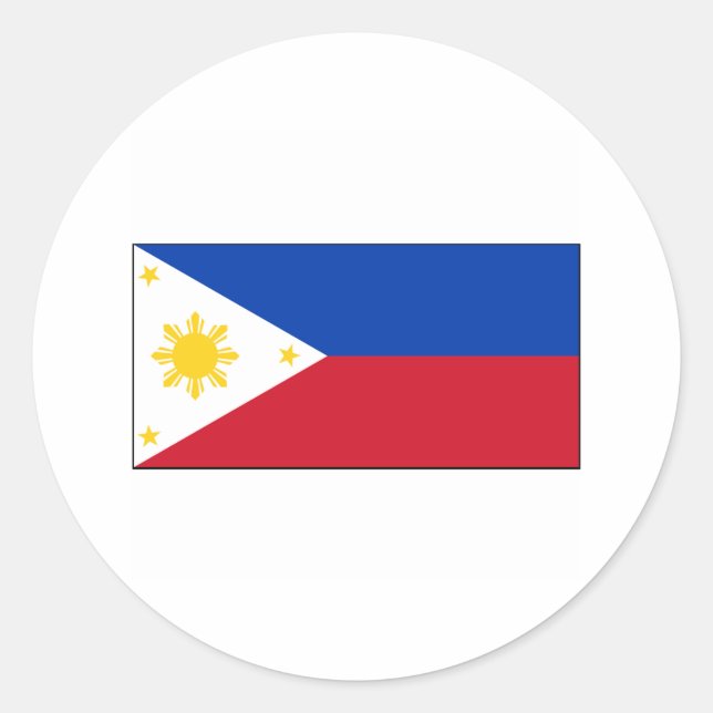Sticker Rond Philippines FLAG International (Devant)