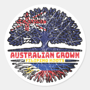 Sticker Rond Philippines Philippine Australian Tree
