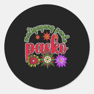 Sticker Rond Philippines Pilipinas Philippines Parol de Noël ph