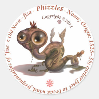 Sticker Rond Phizzles Origine