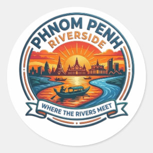 STICKER ROND PHNOM PENH