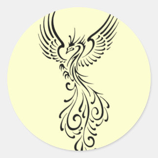 Sticker Rond Phoenix