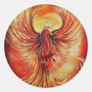 Sticker Rond Phoenix
