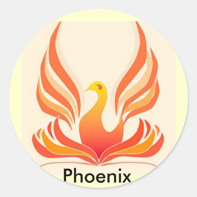 Sticker Rond Phoenix (Devant)