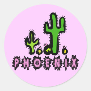 Sticker Rond Phoenix
