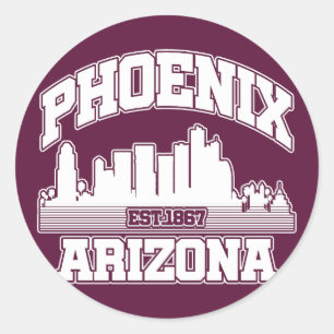 Sticker Rond Phoenix, Arizona