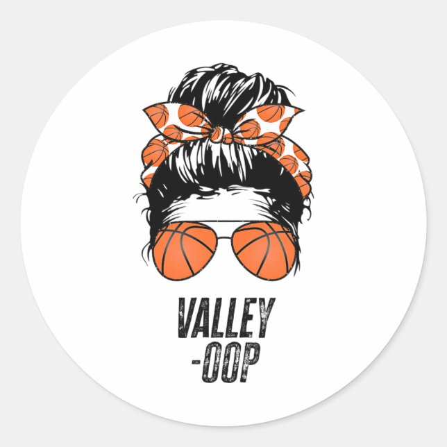 Sticker Rond Phoenix Sketll Valley - op Messy Bun Sun Sketll Fa (Devant)