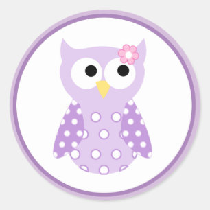 Sticker Rond Phoques d'enveloppe de chouette / Toppers 20